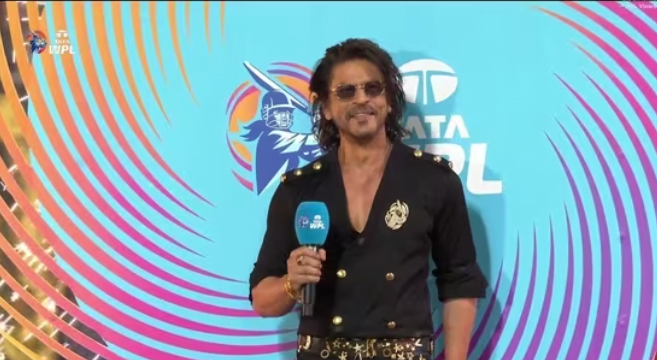 Shah Rukh Khan at the opening ceremony. wpl 2024