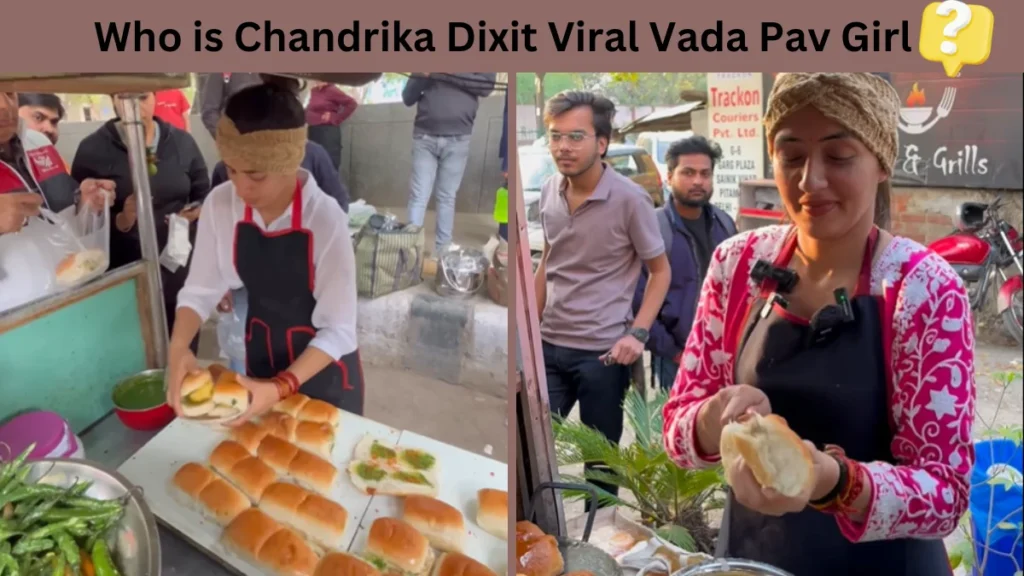 Viral Vada Pav Girl in Delhi